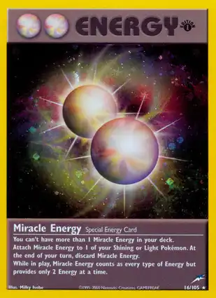 Miracle Energy 16/105 Neo Destiny 1st Edition
