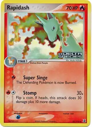 Rapidash 52/113 EX Delta Species