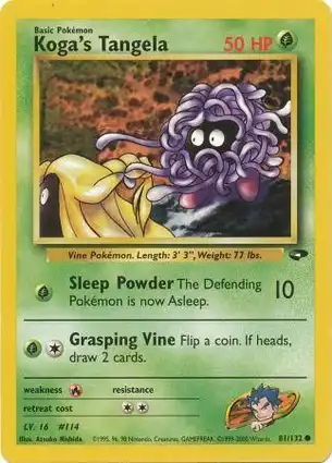 Koga's Tangela 81/132 Gym Challenge