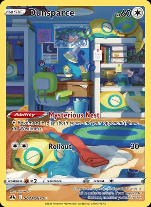 Dunsparce GG23/GG70 Crown Zenith