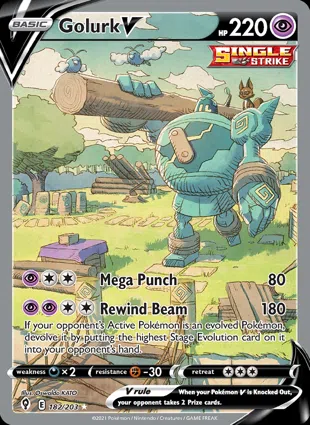 Golurk V 182/203 Evolving Skies