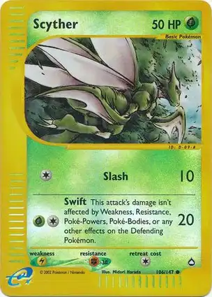 Scyther 106/147 Aquapolis