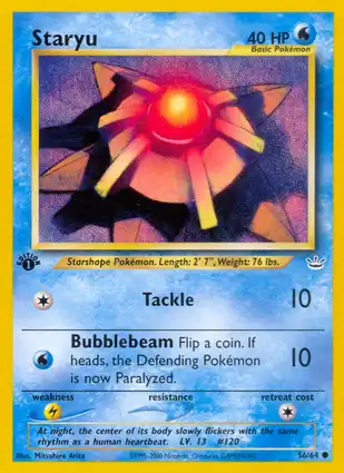 Staryu 56/64 Neo Revelation 1st Edition