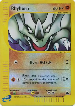 Rhyhorn 91/144 Skyridge