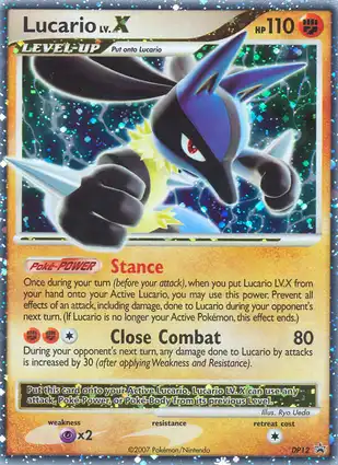 Lucario LV.X DP12 Diamond & Pearl Promos