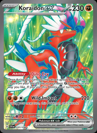 Koraidon ex 231/198 Scarlet & Violet