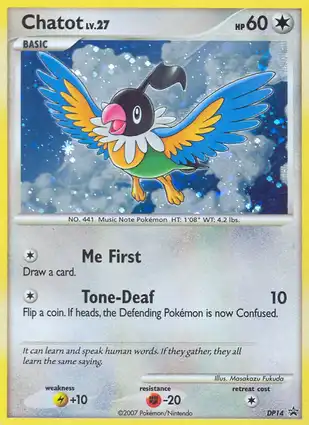 Chatot DP14 Diamond & Pearl Promos