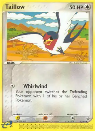 Taillow 76/97 EX Dragon