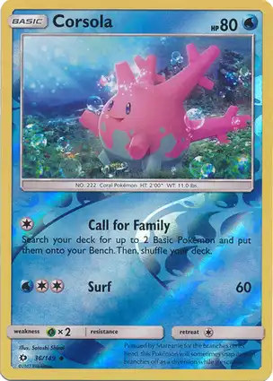 Corsola 36/149 Sun & Moon