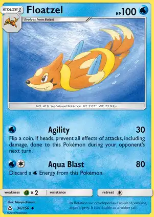 Floatzel 36/156 Ultra Prism