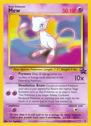 Mew 8 Wizards of the Coast Promos