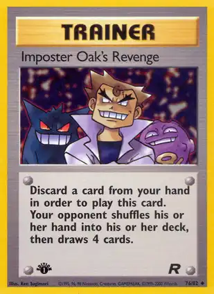 Imposter Oak's Revenge 76/82 Team Rocket 1st Edition