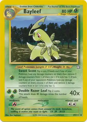 Bayleef 29/111 Neo Genesis