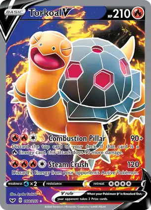 Torkoal V 188/202 Sword & Shield