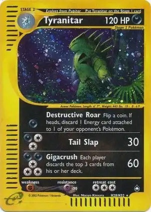 Tyranitar H28/H32 Aquapolis