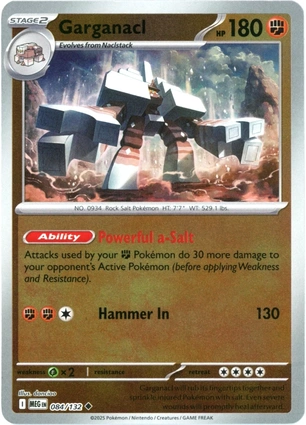 Garganacl 084/132 Mega Evolution