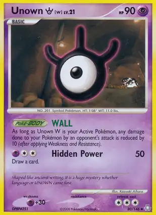 Unown W 80/146 Legends Awakened