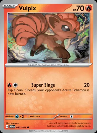 Vulpix 037/165 Scarlet & Violet 151