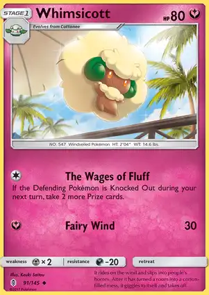 Whimsicott 91/145 Guardians Rising
