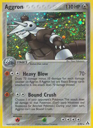 Aggron 2/92 EX Legend Maker