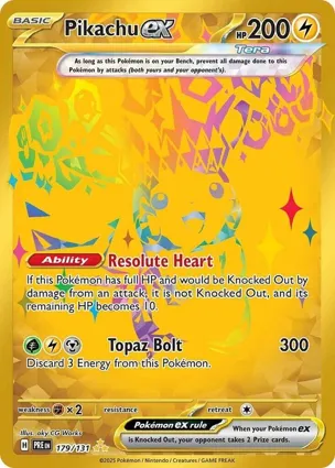 Pikachu ex 179/131 Prismatic Evolutions