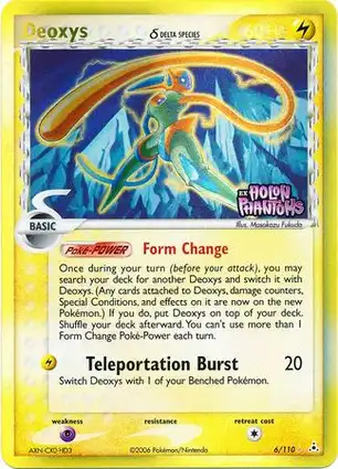 Deoxys 6/110 EX Holon Phantoms