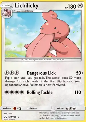 Lickilicky 103/156 Ultra Prism
