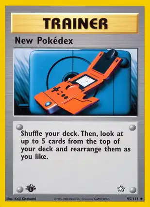 New Pokédex 95/111 Neo Genesis 1st Edition