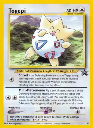 Togepi 30 Wizards of the Coast Promos