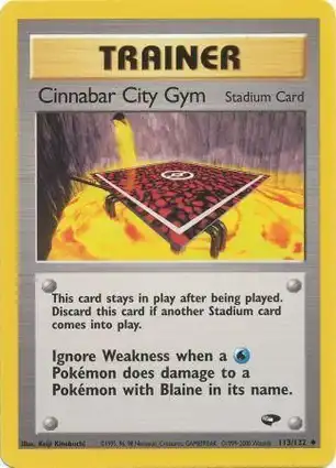Cinnabar City Gym 113/132 Gym Challenge