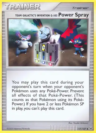 Team Galactic's Invention G-103 Power Spray 117/127 Platinum