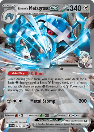 Steven's Metagross ex 145/182 Destined Rivals