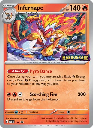 Infernape 116 Scarlet & Violet Promos