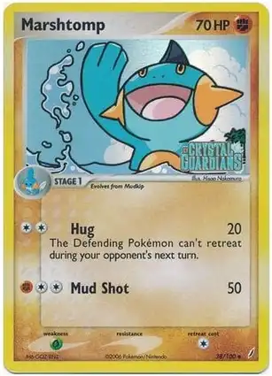 Marshtomp 38/100 EX Crystal Guardians