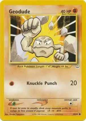 Geodude 44/64 Neo Revelation