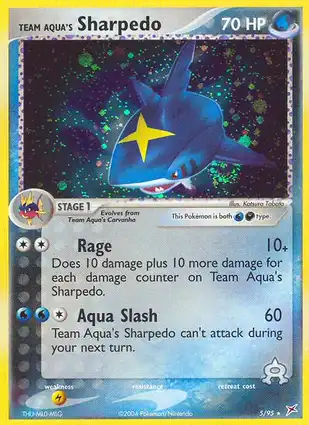 Team Aqua's Sharpedo 5/95 EX Team Magma vs Team Aqua
