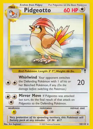 Pidgeotto 34/110 Legendary Collection
