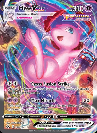 Mew VMAX 269/264 Fusion Strike