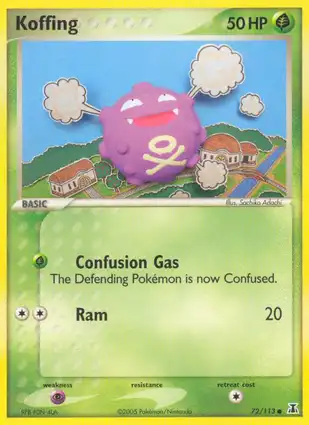 Koffing 72/113 EX Delta Species