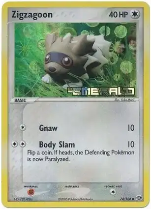 Zigzagoon 74/106 EX Emerald