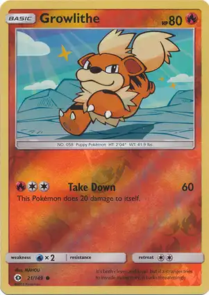 Growlithe 45/110 Legendary Collection