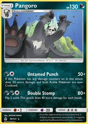 Pangoro 78/131 Forbidden Light