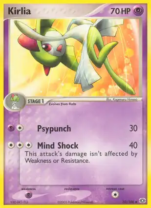 Kirlia 33/106 EX Emerald