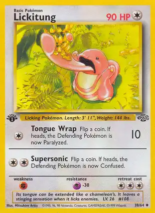Lickitung 38/64 Jungle 1st Edition