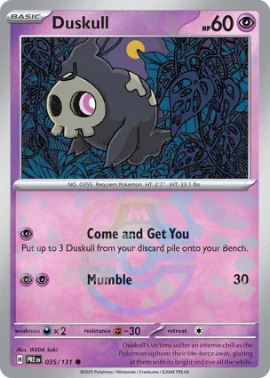 Duskull 035/131 Prismatic Evolutions