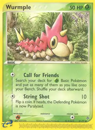 Wurmple 81/97 EX Dragon