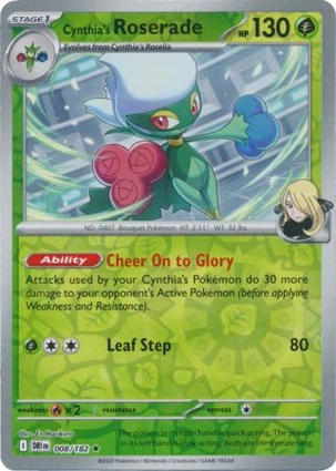 Cynthia's Roserade 008/182 Destined Rivals