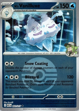 N's Vanilluxe 051/217 Ascended Heroes