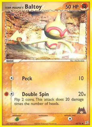 Team Magma's Baltoy 60/95 EX Team Magma vs Team Aqua