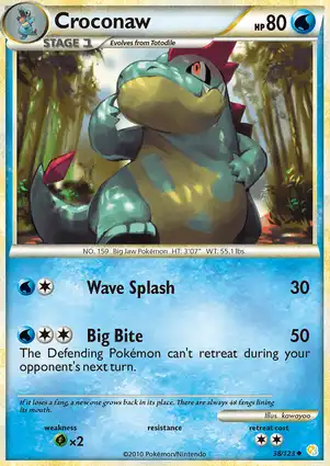 Croconaw 38/123 HeartGold & SoulSilver